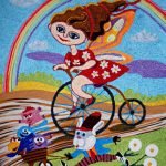 Chica en bicicleta