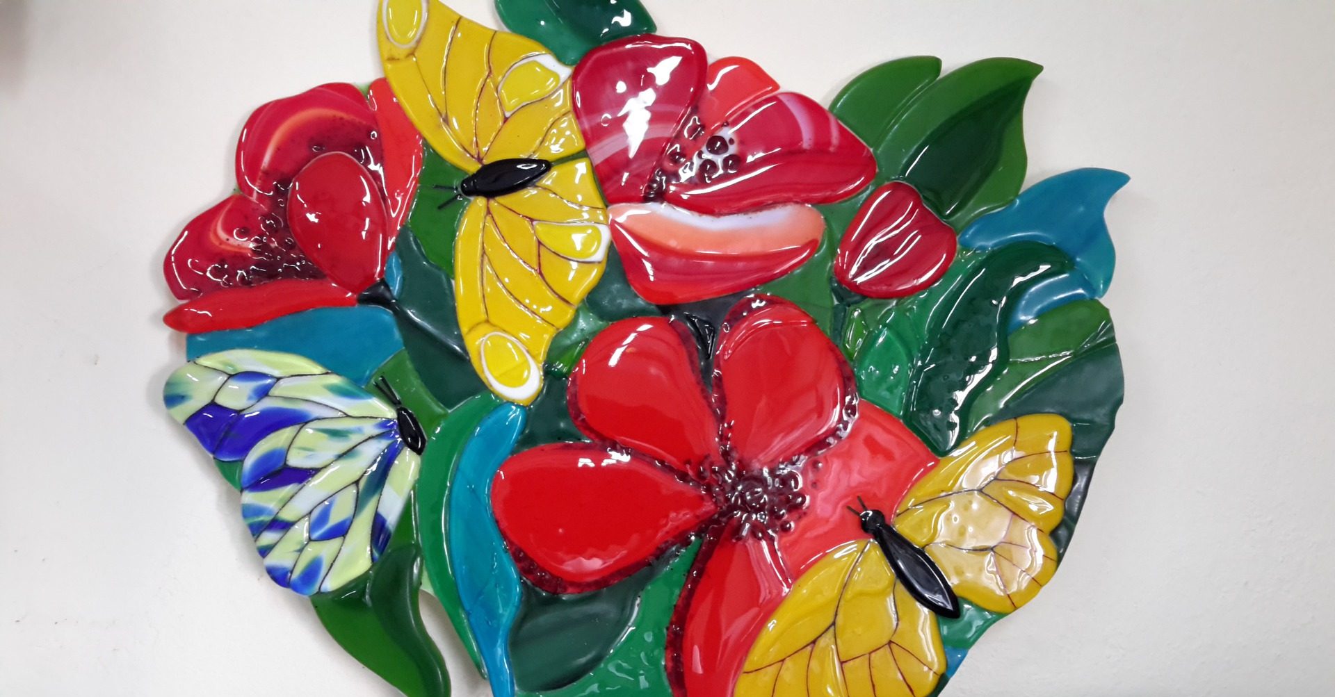 Mariposas en flores