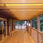 Bancos en la veranda