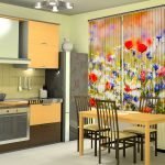 Cortinas con flores silvestres
