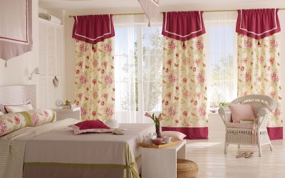 Cortinas con flores: use un estampado floral en el interior