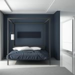 Dormitorio blanco y negro
