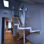Vidrio en las escaleras