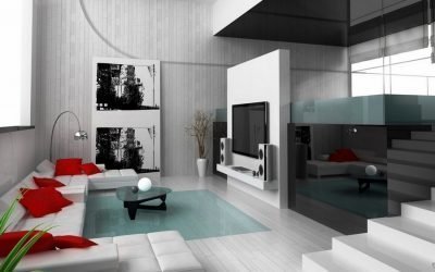 Interiores elegantes de apartamentos y casas.