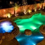 Retroiluminación LED para la piscina