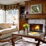 Sala de estar con chimenea