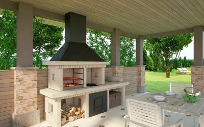 Gazebo con barbacoa: ejemplos de proyectos