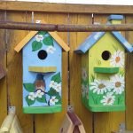 Dos casas de pájaros brillantes