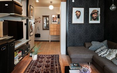 Apartamento de diseño de un dormitorio de 44 m2. m: ejemplos de reurbanización