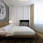 Dormitorio en un cuarto estrecho