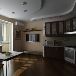 Cocina con balcon