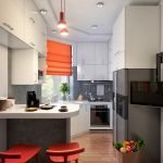 Cocina estrecha