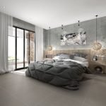 Habitación cuadrada con balcón