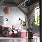 Silla colgante en el interior