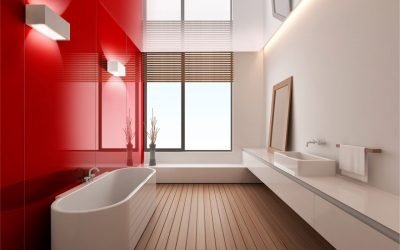 Baño sin azulejos: opciones de acabado