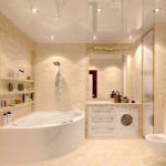 Baño beige claro