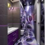 Azulejo estampado violeta