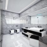Diseño de baño tipo loft