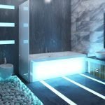 Iluminación moderna del baño