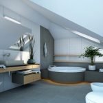 Baño abuhardillado