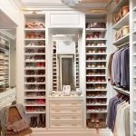 Vestidor brillante en forma de U