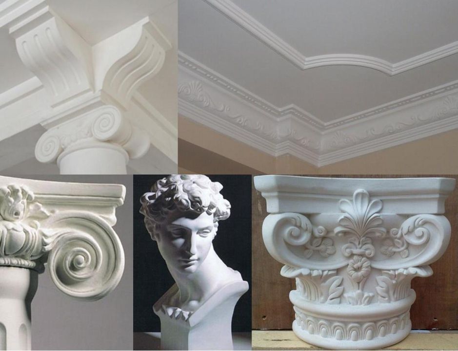 Dekor od gipsa u unutrašnjosti