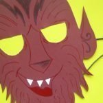Máscara de hombre lobo lista