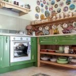 Muebles de cocina verde