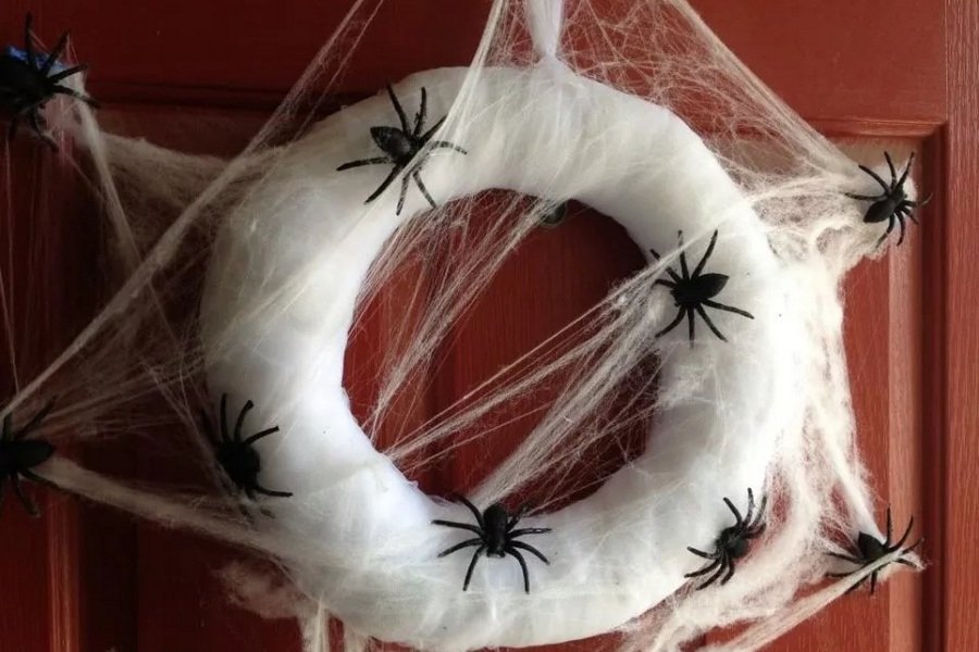Spider web til halloween