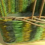 Cómo tejer una canasta verde