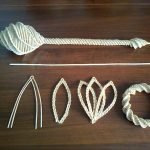Opciones de tejido decorativo a partir de vides de periódicos.