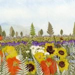 Pradera con flores
