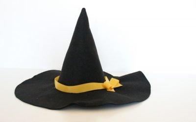 Sombrero de bruja de bricolaje