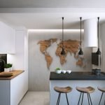 Cocina en colores vivos.
