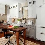 Cocina de espiga de azulejos