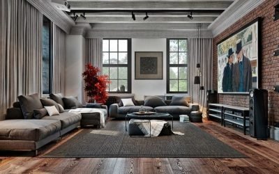 Salón tipo loft +75 fotos interiores