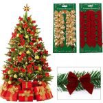 Decoración del árbol de navidad con arcos