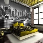Foto papel tapiz en el dormitorio