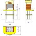 Esquema de la parrilla de ladrillo 5