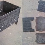 Barbacoa de metal plegable