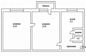 Apartamento con balcón.