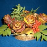 Canasta con rosas