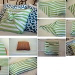Un nódulo en la almohada como decoración.