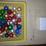 Bolas, alambre y espuma