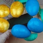 las otras mitades también están pintadas en otros colores