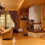 Chimenea en la sala de estar