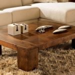 Mesa baja de madera