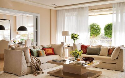Color beige en el interior