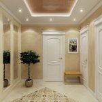 Beige en el interior del corredor photo