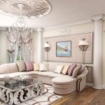 Ideas de diseño de muebles de sala beige